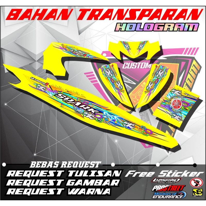 STRIPING TRANSPARAN HOLOGRAM VEGA ZR