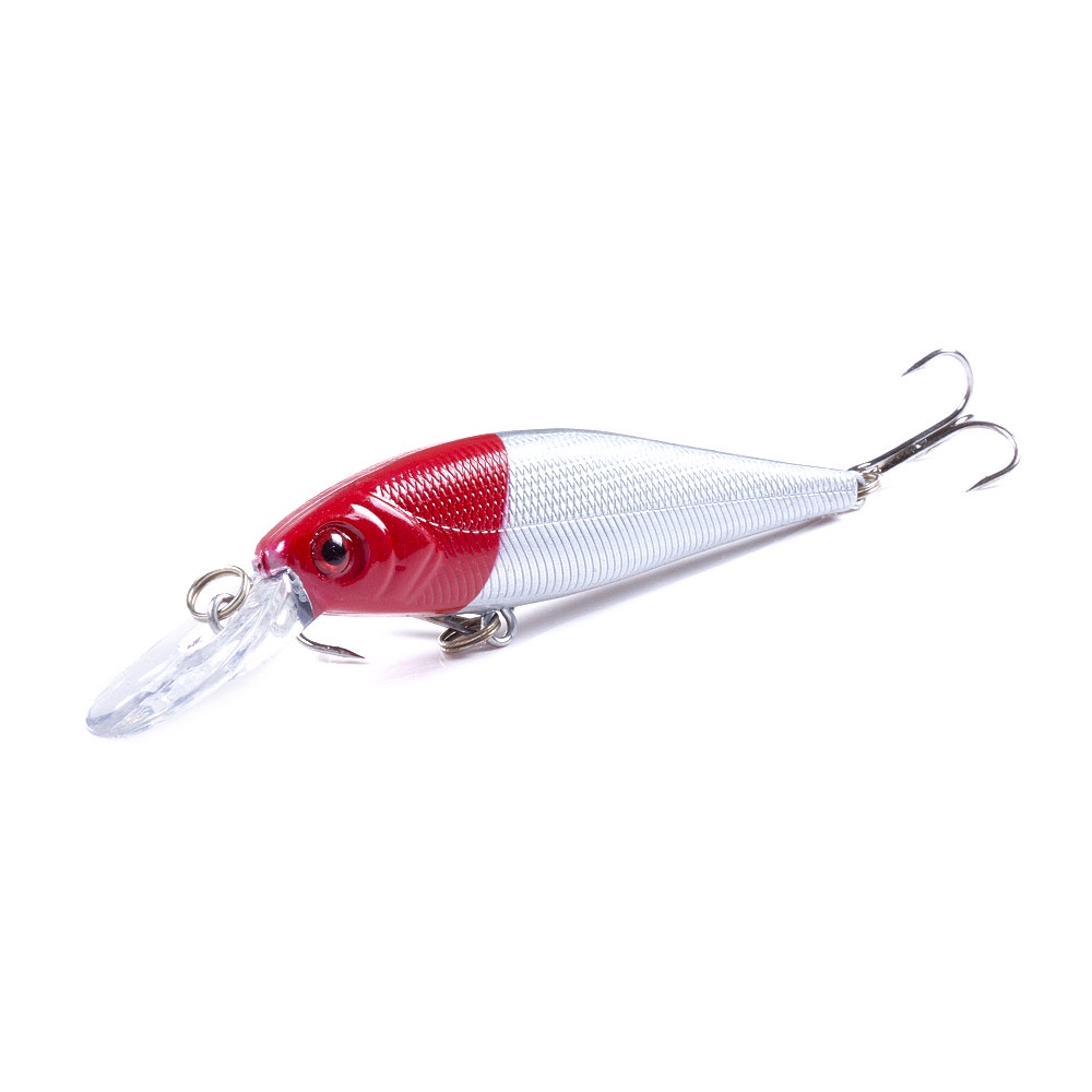 HENGJIA 1pc Fishing Lure Minnow Umpan Pancing Hardlure Bentuk Ikan Kecil Mata 3d 10.5cm / 9.5g