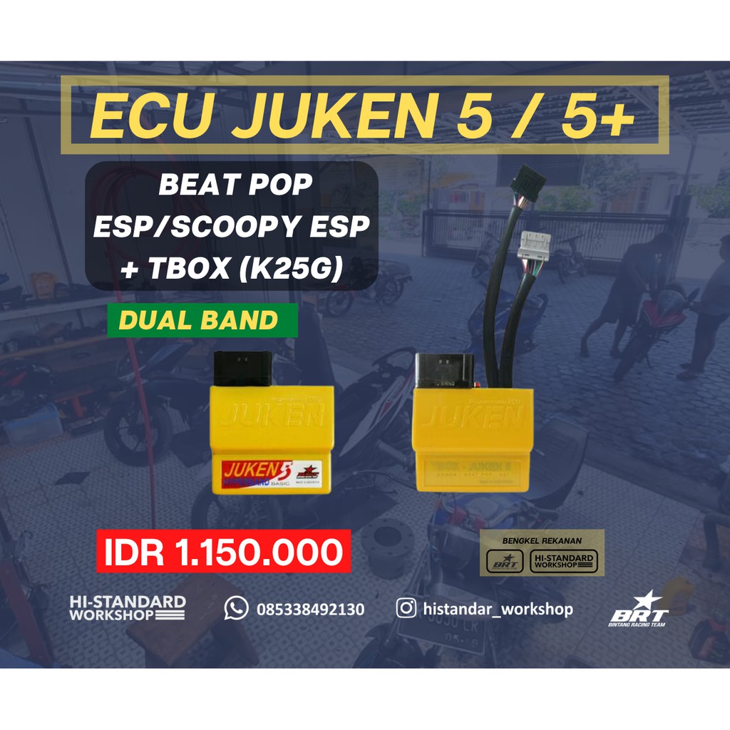 ECU JUKEN 5+ BEAT POP ESP/SCOOPY ESP + TBOX (K25G)