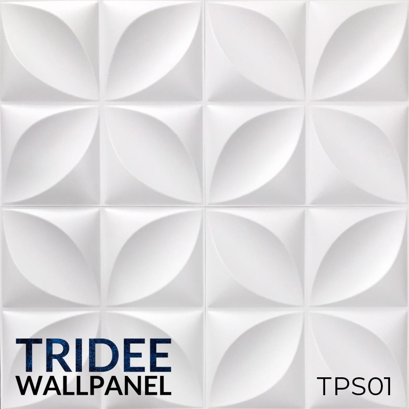 TRIDEE WALLPANEL 30x30 CM | WALLPAPER DINDING DEKORASI | WALL PANEL 3D DINDING PVC