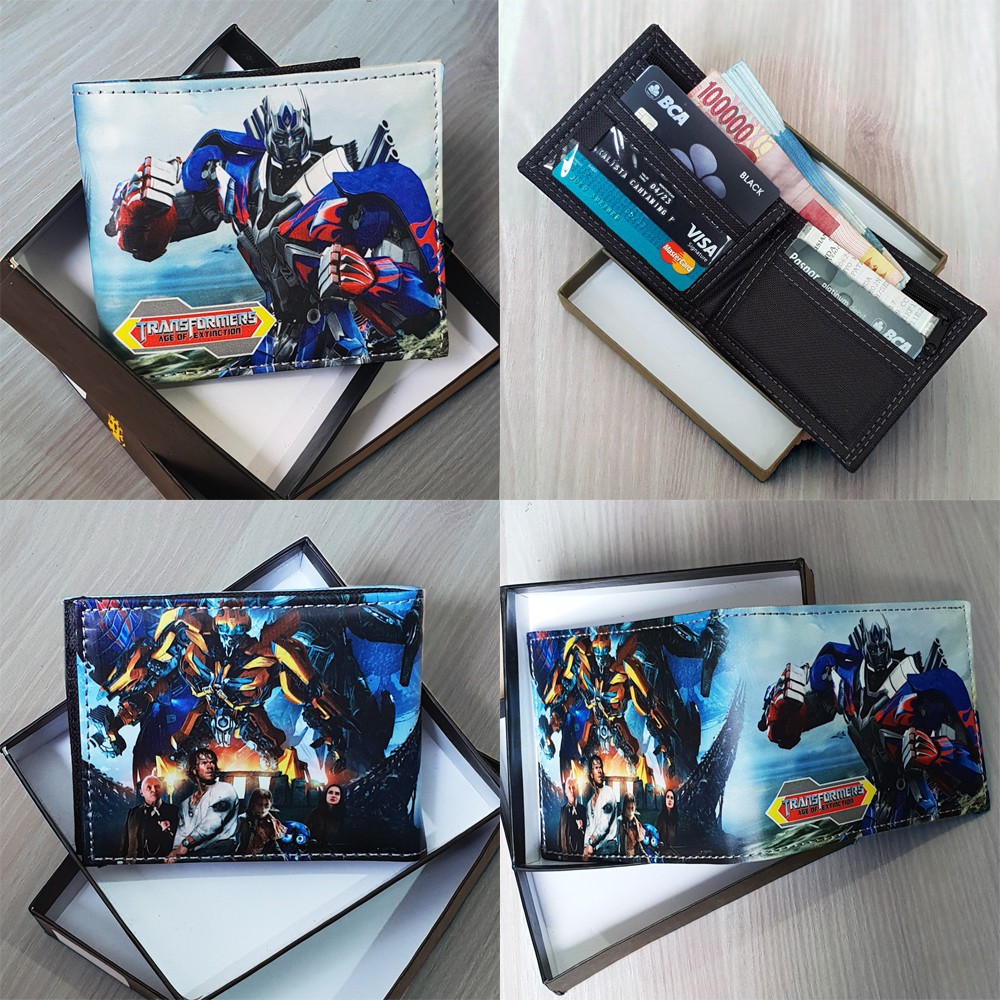 SHOPEE 7.7 BOMBASTIS SALE!! Dompet Anak Karakter Optimus Prime 88C21 Dompet Anak Laki-laki Kulit Sintetis + BOX