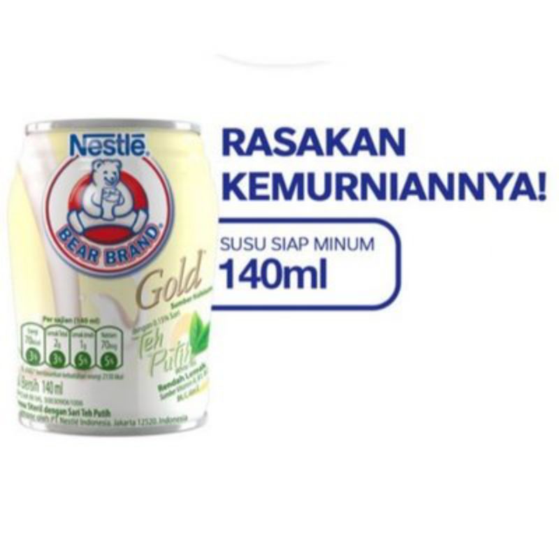 

Bear brand gold white tea 140 ml