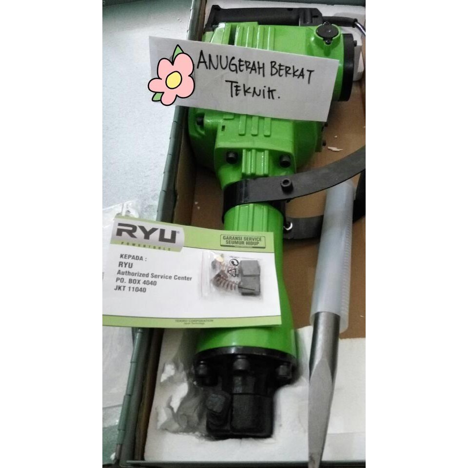 GOJEK jack hammer bor bobok Drill aspal beton Tekiro Ryu RDH 50 Garansi