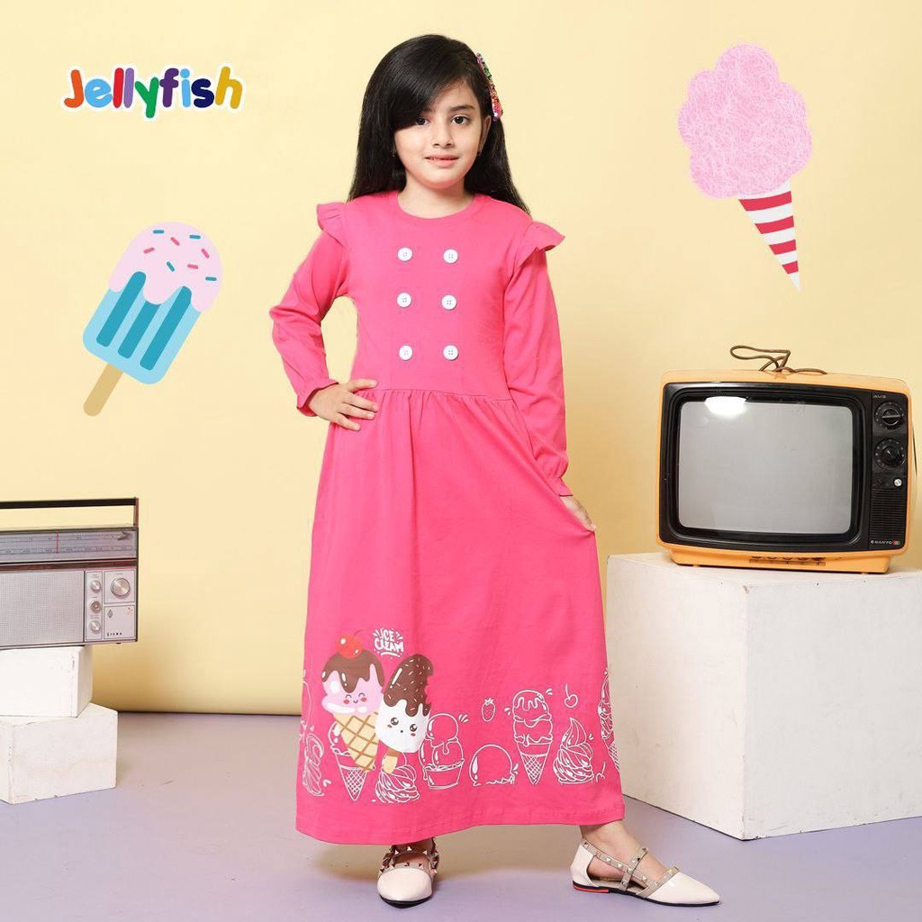 Gamis Long Dress Sweet series Jellyfish