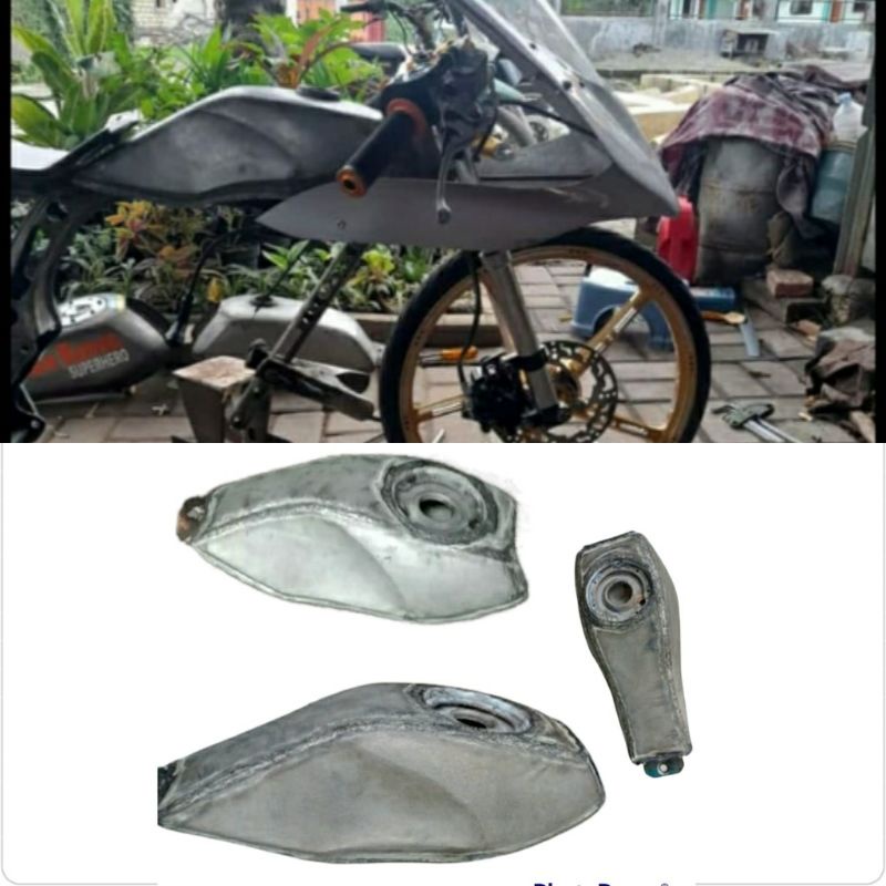 tangki drag model slim tangki mini herex tangki balap frame gl cb mp tiger tutup ninja