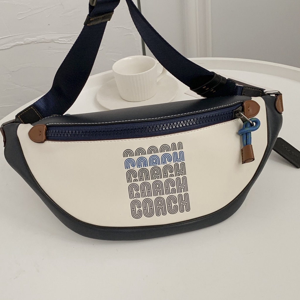 [Instant/Same Day] 69305 men's pockets Inclined shoulder bag Chest package   yaobao