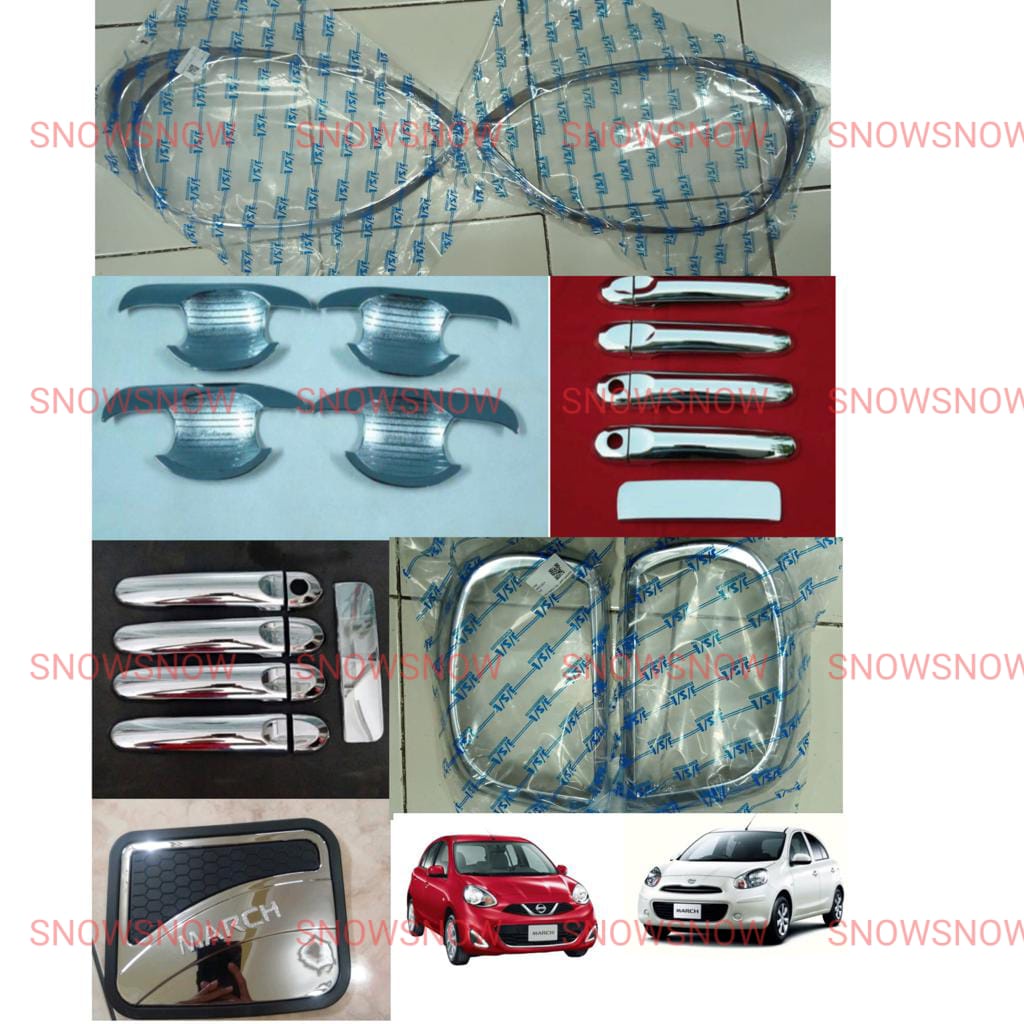 Paket Garnish Depan Belakang Outer Handle Tank Cover Platinum March 2014 1 2 Lubang 4pcs 5 pcs Chrome
