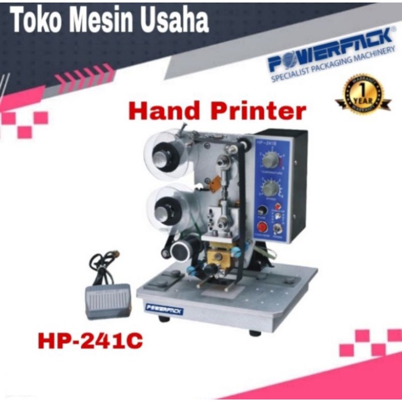 Jual MESIN CETAK KODE EXPIRED KADALUARSA HP-241C POWERPACK / HAND ...
