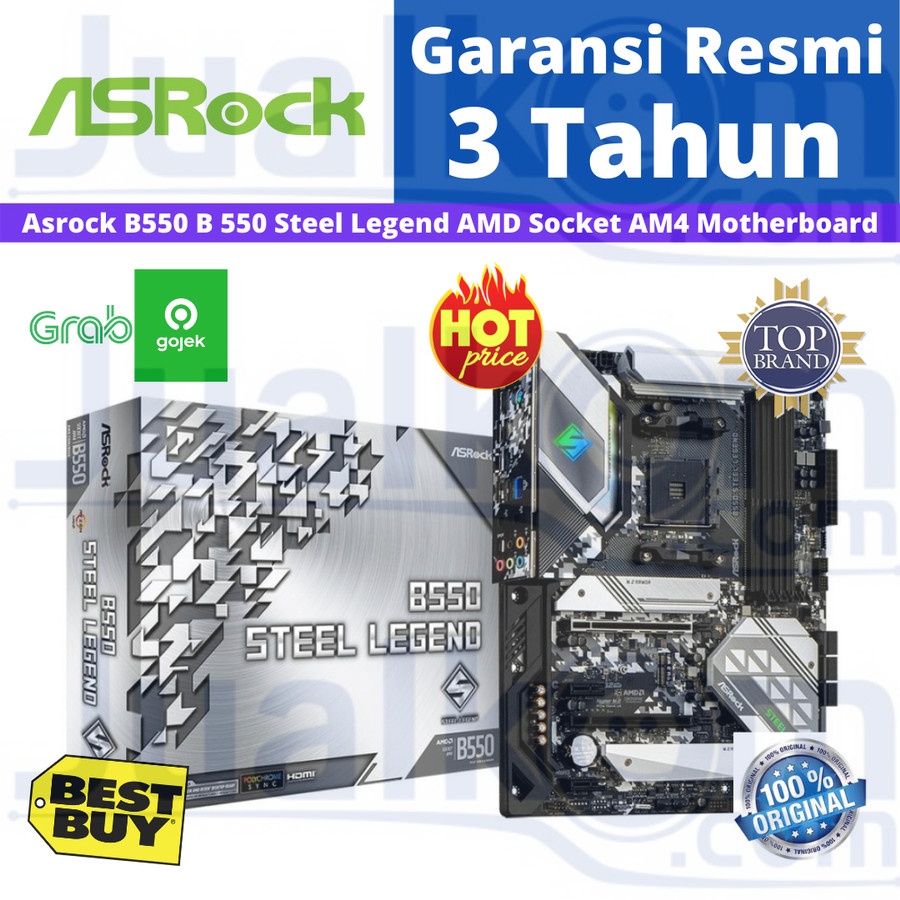 Motherboard ASROCK AMD B550 Steel Legend Socket AM4