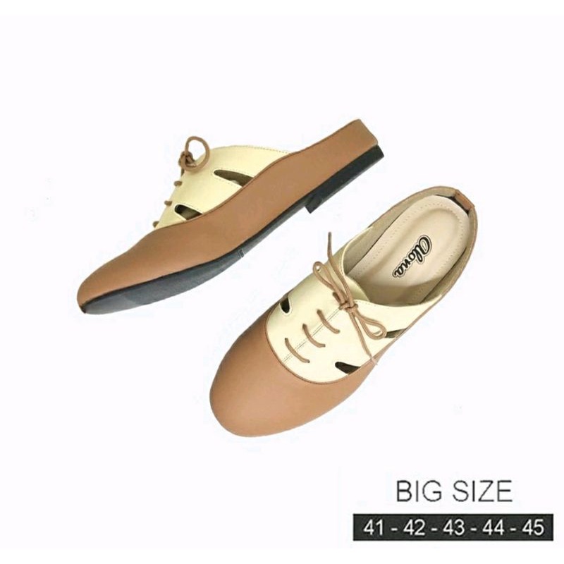 Bustong ALN-7 Sepatu Sendal Wanita Big Size 41-45 Kremcok Sneaker Sandal Remaja Cewek Size Besar Beige, 44