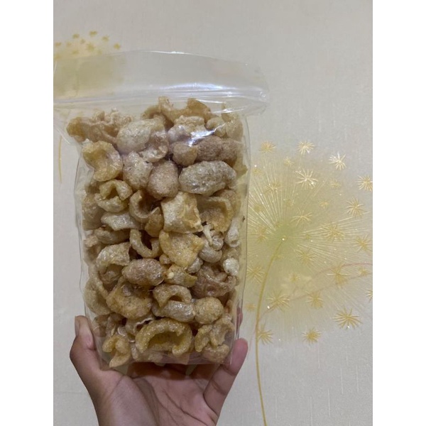 

zhu you zha 猪油渣120gr / cu jiu ca / jiu nong / Kerupuk kulit babi
