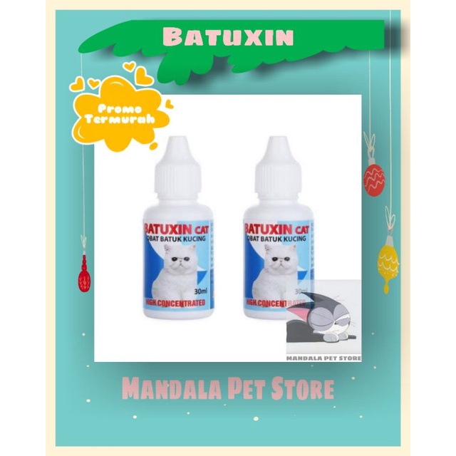 BATUXIN CAT DROP -  Obat Kucing Batuk Pilek Berdahak