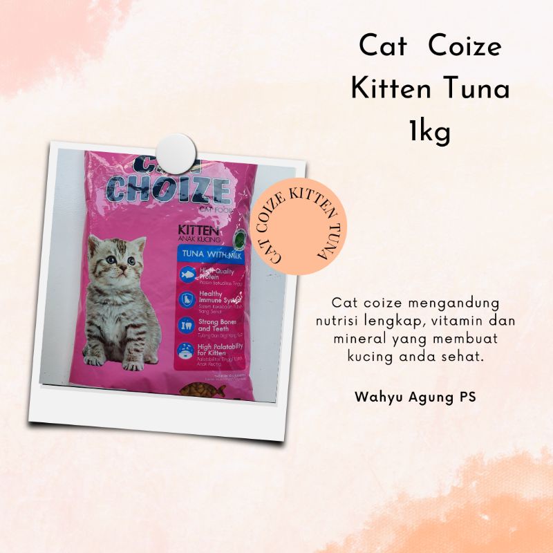 CAT CHOIZE KITTEN TUNA 1kg