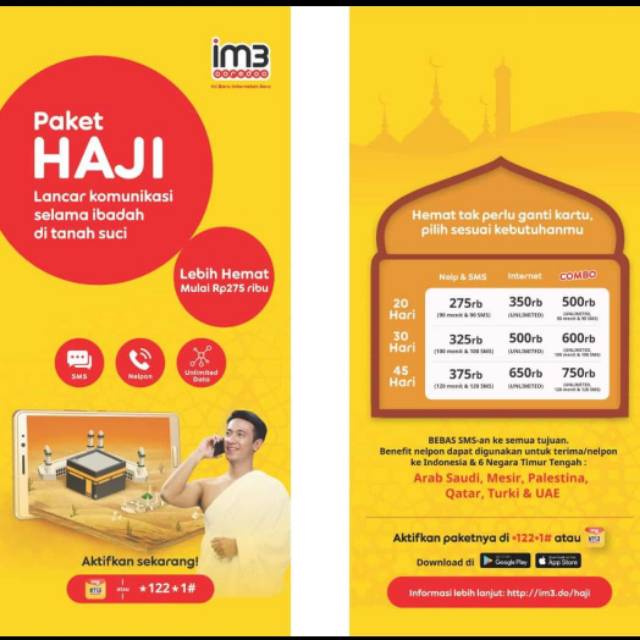 Paket Roaming indosat 45hari combo