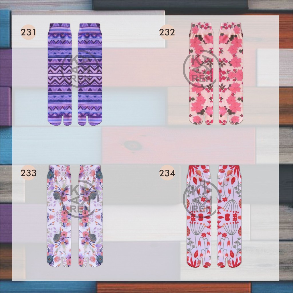 Kakaren Kaos Kaki Printing Dewasa Murah L