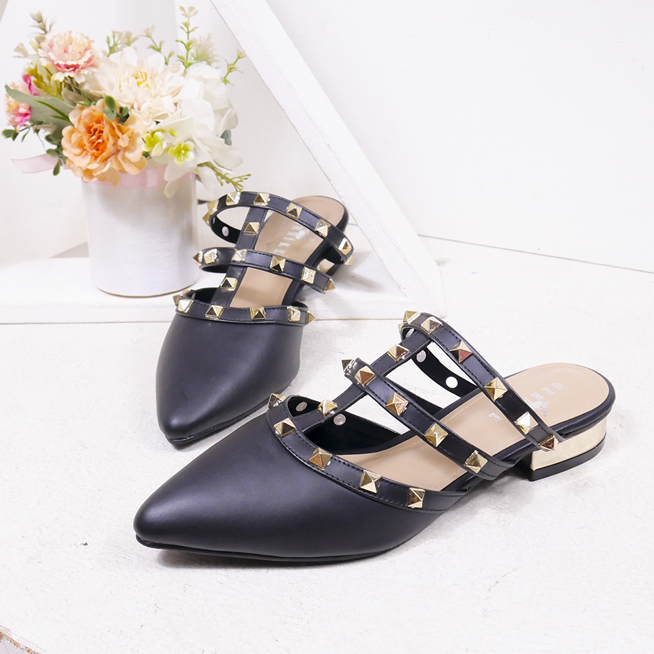 Bernx's Shoes - Sepatu Wanita Zelena Heels 2 cm