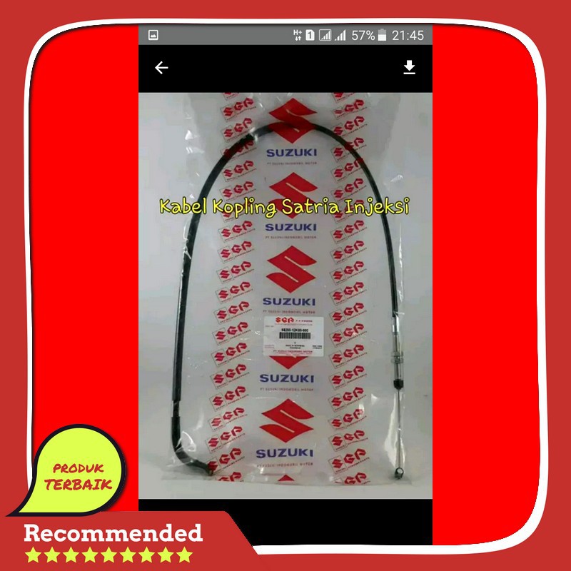 sparepart kabel kopling satria fu injeksi ori asli original
