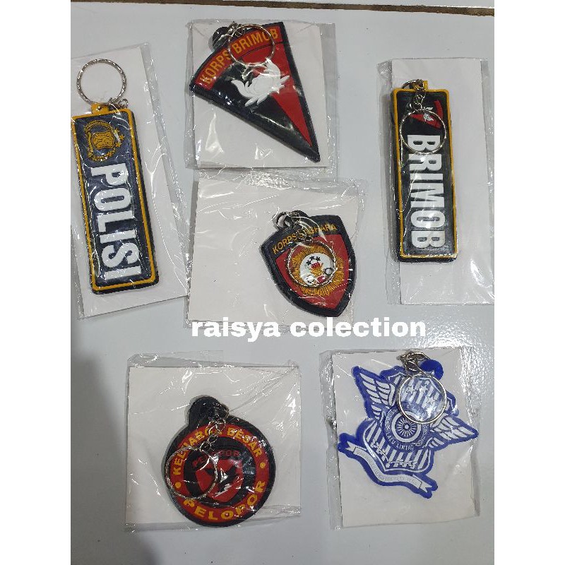 gantungan kunci polisi / gantungan kunci brimob / gantungan kunci lantas