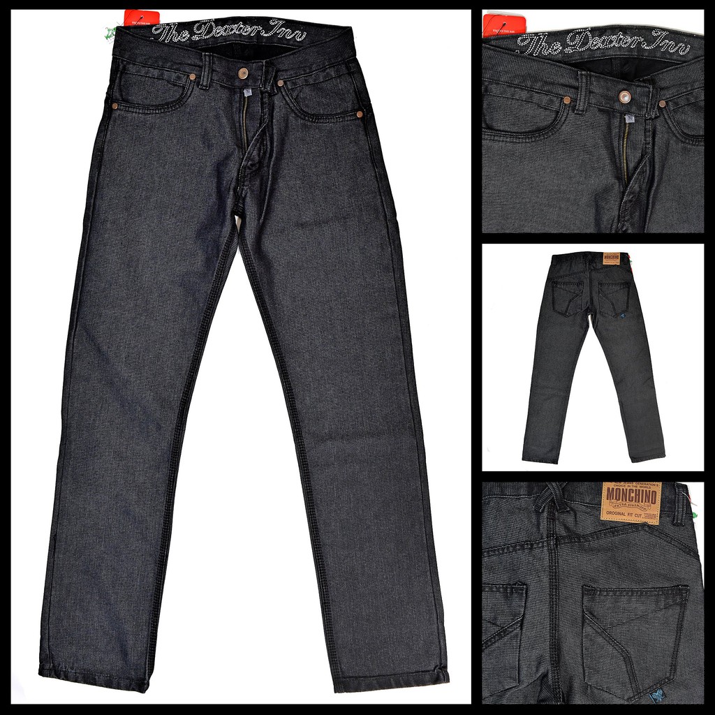 Celana Panjang Jeans hitam/ jin / jins / levis / lepis hitam pria laki laki model regular standard