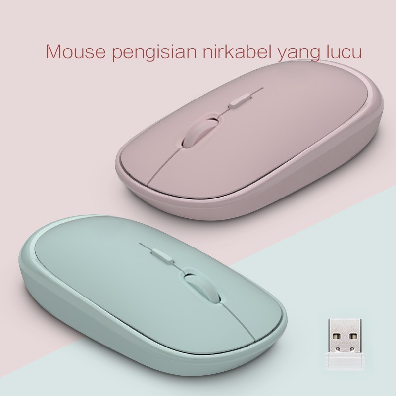 Wireless bluetooth mouse dual-mode cute girl for iPhone iPad tablet