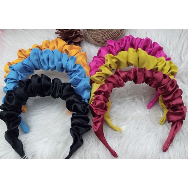 PAKET RESELLER BANDO KOREA SCRUNCHIE  ISI 12 PCS