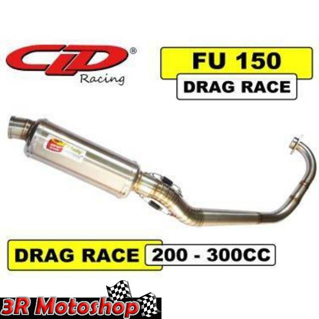 CLD RACING KNALPOT SATRIA FU 150 DRAG RACE 200cc ORIGINAL
