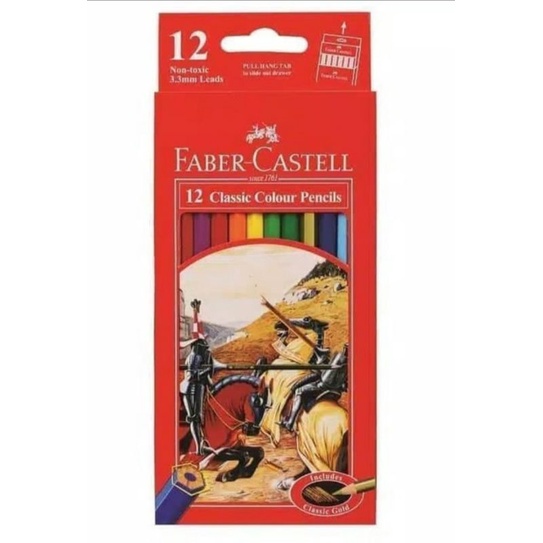 

pensil warna faber castell isi 12 / classic colour pencil / watercolour pencils / colour grip pencils