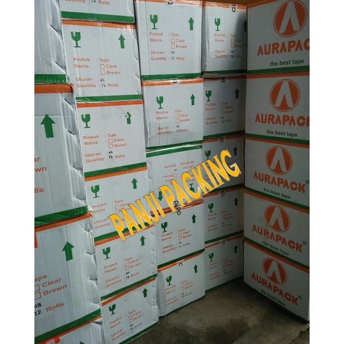 

PEREKAT-PENGIKAT- LAKBAN BENING AURAPACK 48 MM X 90 YARD TEBAL KUAT MURAH BANDUNG -PENGIKAT-PEREKAT.