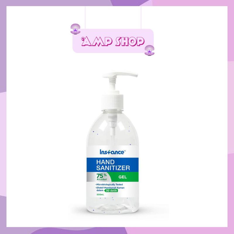 INSTANCE HAND SANITIZER GEL/CAIR 500ML PUMP