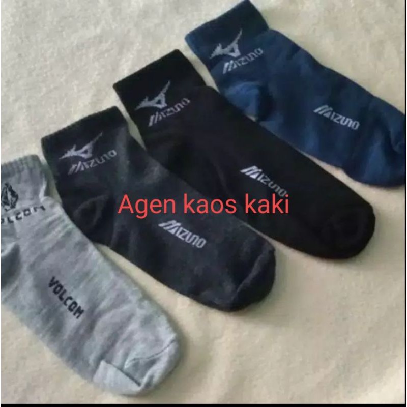 4 pasang kaos kaki sport Mizuno pria dan wanita