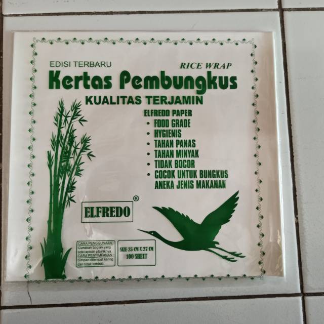 

Kertas Pembukus Nasi KFC