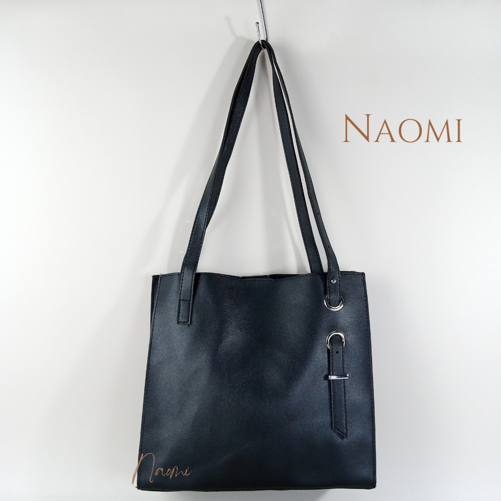 NAOMI - Jolie Shoulder Bag - tas Import - Tas Bahu - Tas Wanita Kulit Sintetis Premium - Fashion Bag - Tas Formal - Tas Kerja Besar - Big size - Daily bag - Tas Harian - Tas Simple Terbaru