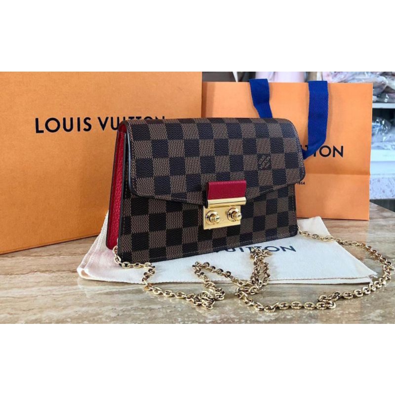 LV Cruisette Chain Damier Ebene