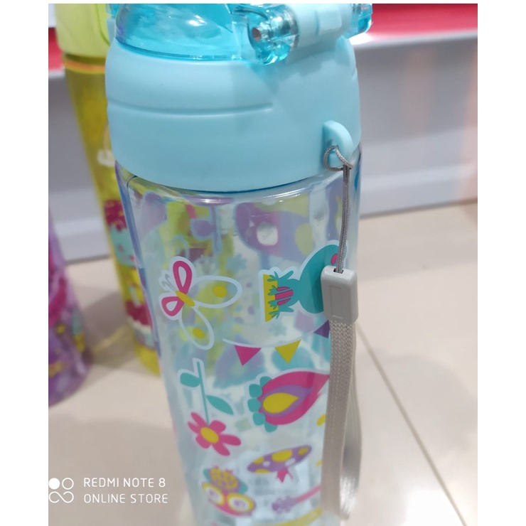 ID BOTOL MINUM SMIGGLE COLORFUL WARNA UK. 600ML MOTIF LUCU UNIK TAKASIMURA STORE