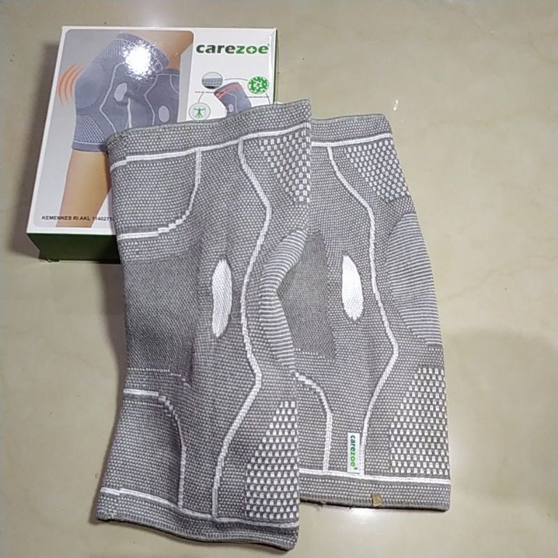 A1 Deker Pelindung Untuk Pencegahan Cidera Lutut Saat Olahraga Isi 2Pcs Sepasang Sammora Knee Support Bamboo Yarn