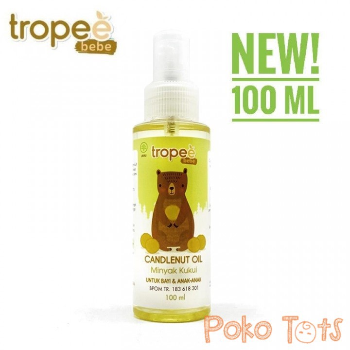 Tropee Bebe Candlenut Oil 100ml Kukui Oil Minyak Rambut Kemiri Bayi &amp; Anak