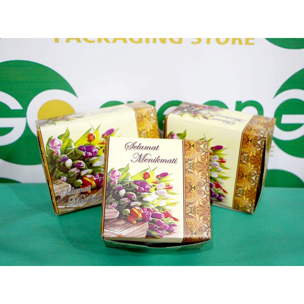 DUS SNACK MOTIF BATIK UK 12X12 KECIL SNACK BOX ECERAN KARDUS KUE MURAH DUS KUE MOTIF BATIK BOX MAKAN