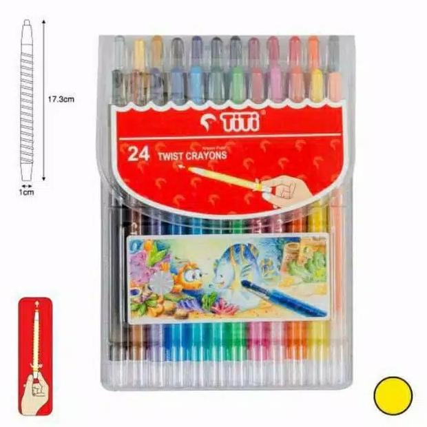 

Crayon Titi Putar 24 Warna