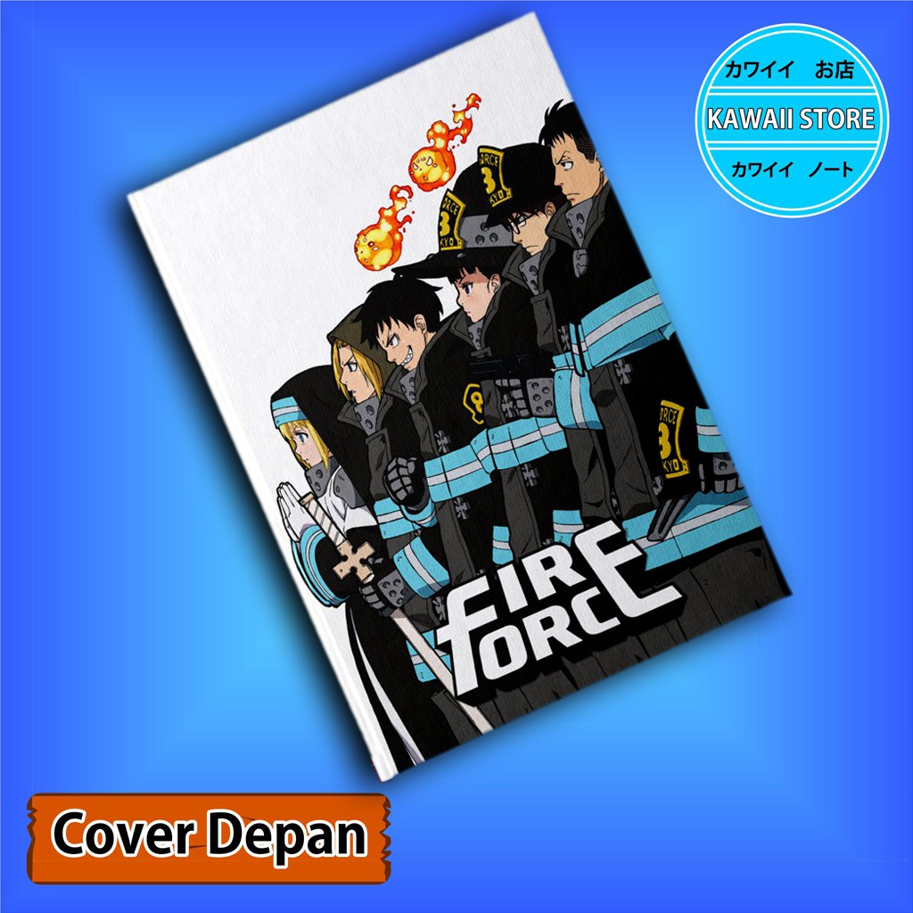 

Notebook / Pocket book Hard Cover Anime FIRE FORCE A uk A5 & A6 / Notes Book