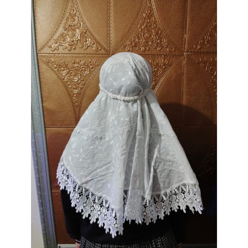 Bergo Katun Paris Melinda Khusus Putih