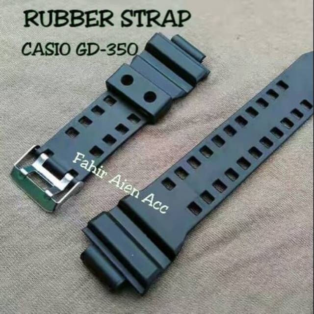 Strap tali jam Casio G-Shock GD-350/RUBBER STRAP TALI JAM TANGAN G-SHOCK GD350