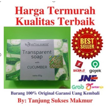 Metal Fortis Transparant Soap Cucumber 85g