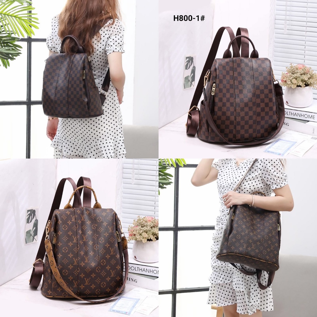 Tas Ransel Lv Louis Vuitton Lugano H800-1 ZXC 94 batam impor original fashion branded reseller sale