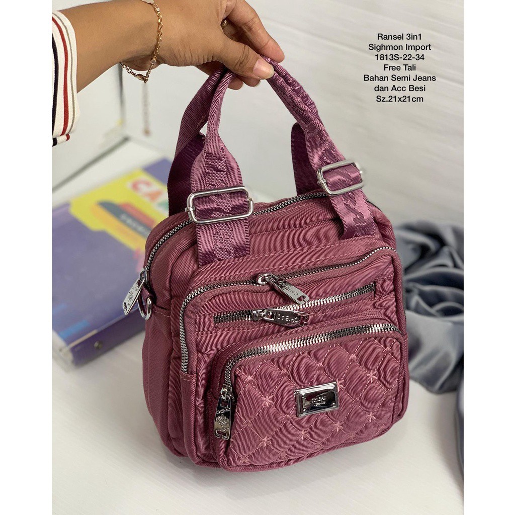 Tas Multifungsi Wanita Tas Chibao Multifungsi kode 1813s-22. Tas Chibao Kanvas Terbaru Best Seller!!