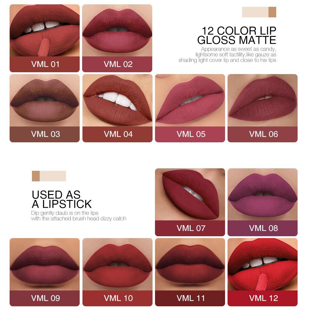 (READY &amp; ORI) O.Two.o OTwoo Lip Matte 12 Color Lipstick Liquid 12 Warna 9993