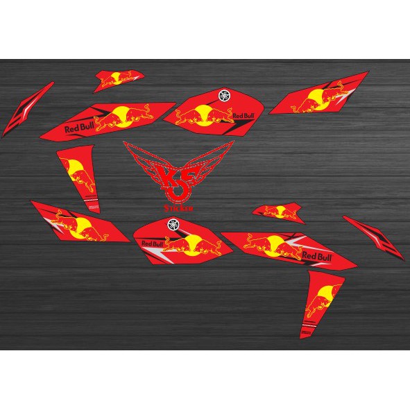 STIKER STRIPING VIXION NVA RED BULL