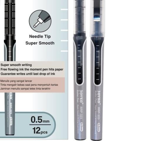 

➫ Roller Pen Pulpen Rol Joyko RRP-323 0.5 mm 1 Box 12 Pcs ➴