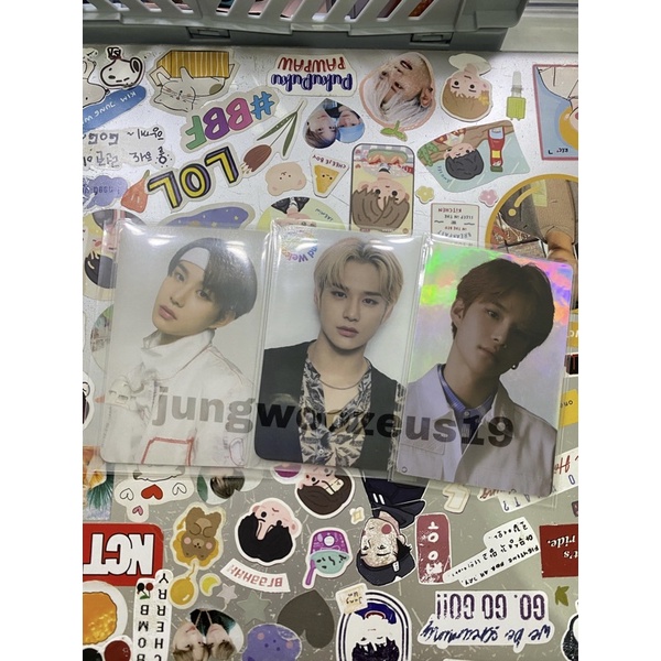[ WTS ] Photocard Jungwoo/ PC Jungwoo Ecobag Bangkok WTMP Sticker Reguler Hologram
