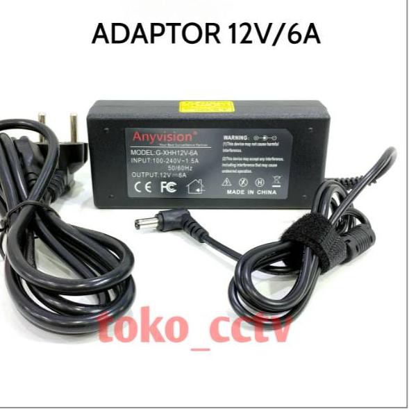 ¯  Adaptor 6A 12V DC Adaptor 12v 6a Anyvision Adaptor Cctv Adaptor Dvr 12V 6A Ready￣