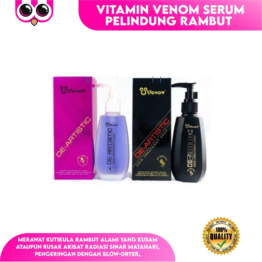 VENOM HAIR TREATMENT COAT / VITAMIN VENOM SERUM PELINDUNG RAMBUT